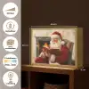 Kerst - Kerstman - Winter - Open Haard Light Box met batterij (Wandlamp) middel -USP_websiteoverzichtNL