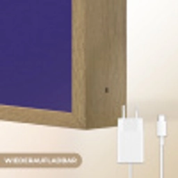 Blauw - Why not - Minimalistisch Light Box met batterij (Wandlamp) middel -USP_websiteoplaadbaarDE