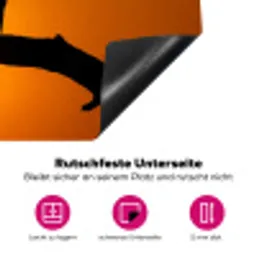 Gier - Tak - Zon - Oranje Inductie beschermer vinyl 3mm klein -zzzzzzz-lf-onderkant