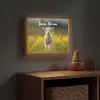 Lammetje - Gras - Bloemen - Geel Light Box met batterij (Wandlamp kind) middel -sfeer5_kind