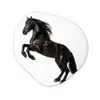 Zwart - Paard - Portret Wandcirkel Organisch Forex 3mm klein -3d