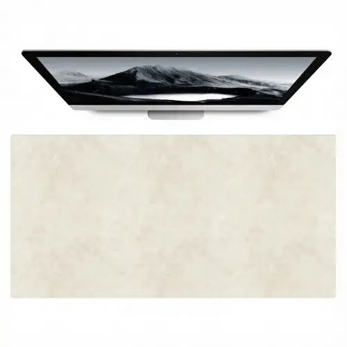Crème - Egaal - Beton Muismat XXL klein 681 -zzz3d