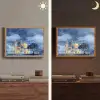 Sterrenhemel - Goud - Moskee Light Box met batterij (Wandlamp) middel -sfeer3