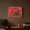 Close up - Bloem- Rood Light Box met batterij (Wandlamp) middel -sfeer4
