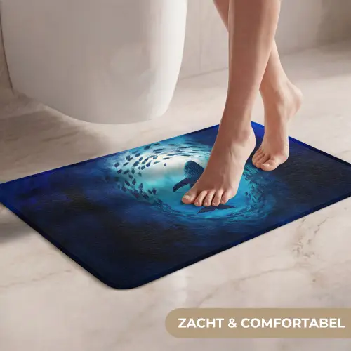 Walvis - Vissen - Donkerblauw WCmat klein -USP_ZachtNL