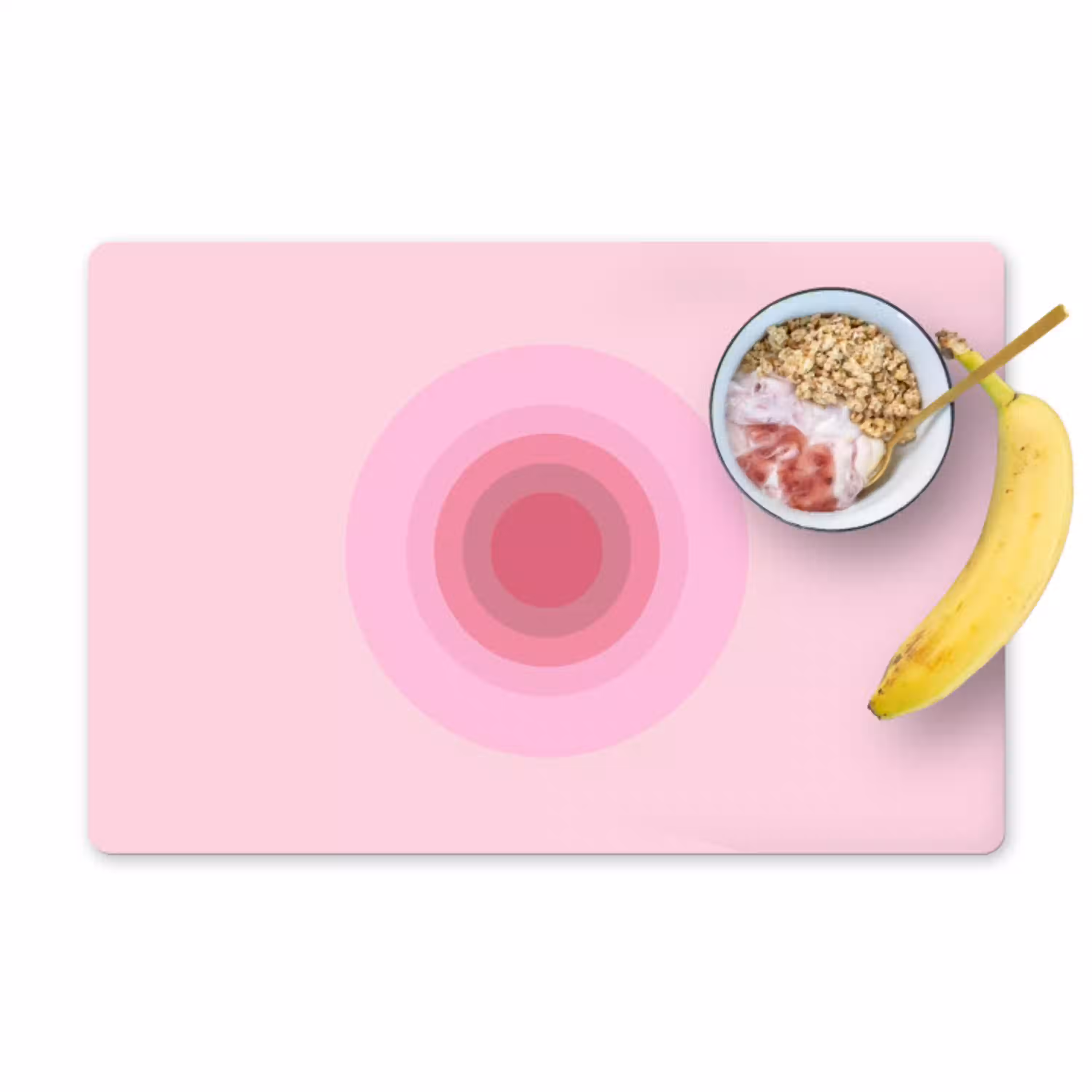 Patroon - Cirkels - Abstract - Roze - Modern Placemat vinyl groot -zzzproduct_Kitchenyeah-website