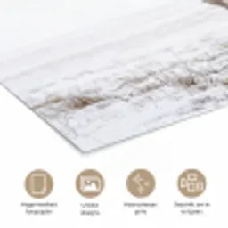 Rendier - Gewei - Sneeuw - Winter poster papier klein -closeup_NL