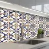 Klassiek - Patroon - Kleurrijk keuken achterwand 2 middel 871 -3d_schuin