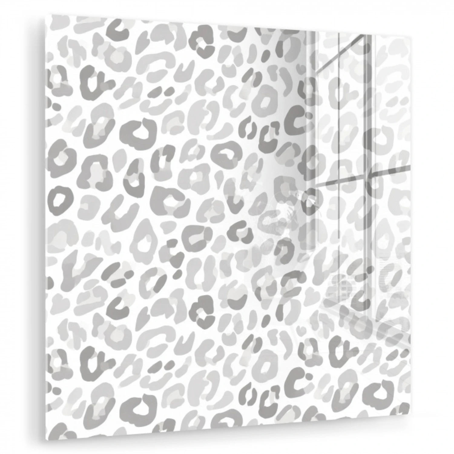 Luipaard - Motief - Grijs plexiglas 5mm klein 11 -zzzproduct_nieuw
