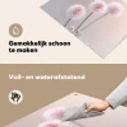 Bloemen - Bollen - Roze Inductie beschemer met haakjes klein -ky-schoon-nl