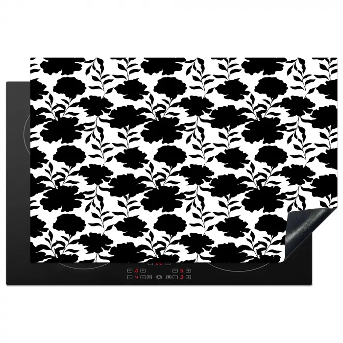 Bloemen -  Patroon - Decoratief Inductie beschermer vinyl 3mm klein 276 -3d