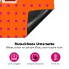Cool - Stippen - Oranje Inductie beschermer vinyl 3mm klein -zzzzzzz-lf-onderkant