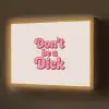 Tekst - Boodschap - Roze Light Box met batterij (Wandlamp) middel -z3d_website