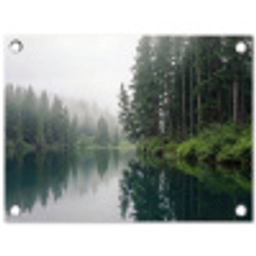 Bergen - Meer - Bos tuinposter los doek klein -3d