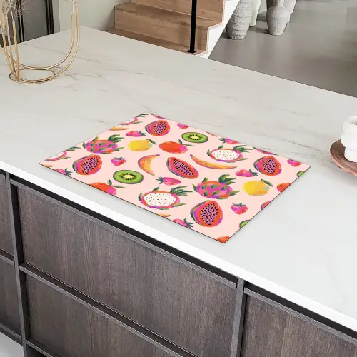 Roze - Kleuren - Fruit - Patroon Inductie beschermer vinyl 3mm klein 276 -sfeer8
