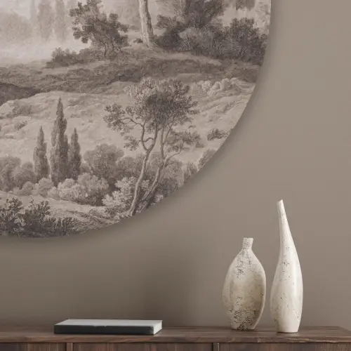 Klassiek - Landschap - Neutraal Akoestische PET Vilt - Rond klein -sfeer5_closeup