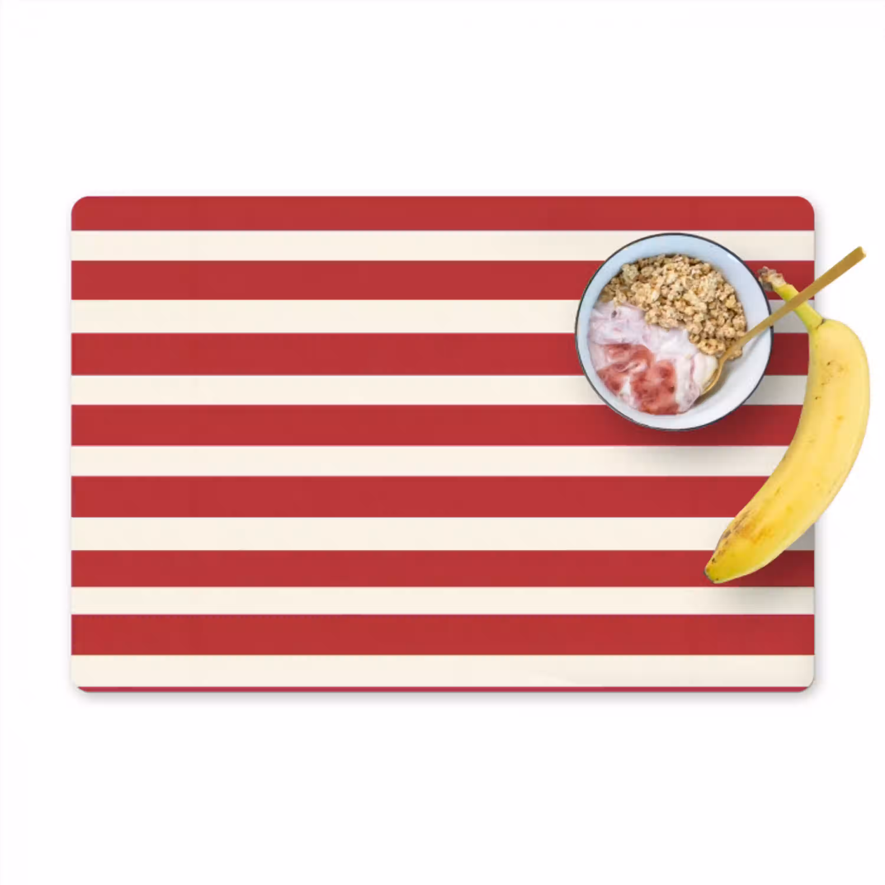 Strepen - Patroon - Rood Placemat vinyl groot 368 -zzzproduct_Kitchenyeah-website