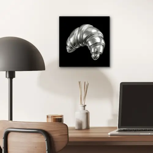Croissant - Metaal - Zilver aluminium wit klein -sfeer5