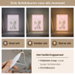 Olifant - Baby - Roze - Cartoon Light Box met kabel (Kinderlampje) klein -USP_lichtkleurNL