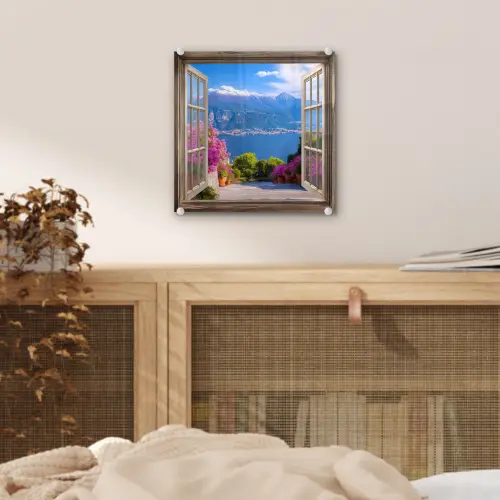 Doorkijk - Berg - Landschap - Uitzicht - Meer plexiglas 5mm klein -sfeer4