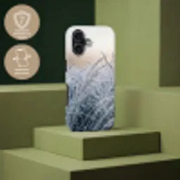 Rijp - Gras - Kristallen - Winter - Minimalistisch Toughcase MagSafe Apple iPhone 17 klein -USP_PrintM_FR