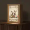Konijnen - Bloemen - Eieren Light Box met kabel (Tafellamp) klein -z3d_website