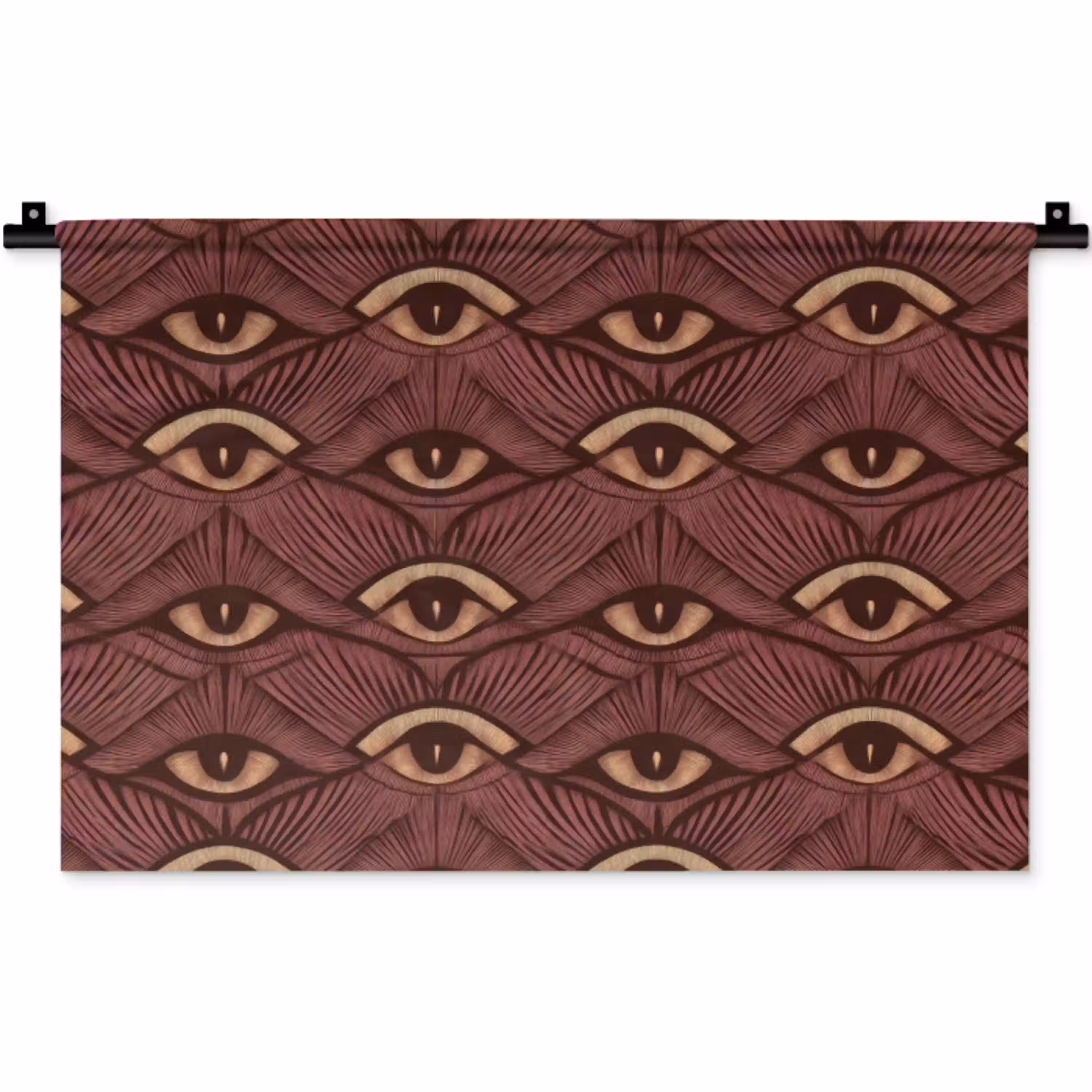 Mystiek - Ogen - Bruin Wandkleed katoen klein 269 -zz3d