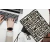Geometrisch - Figuren - Zwart laptophoes neopreen klein 279 -bureau