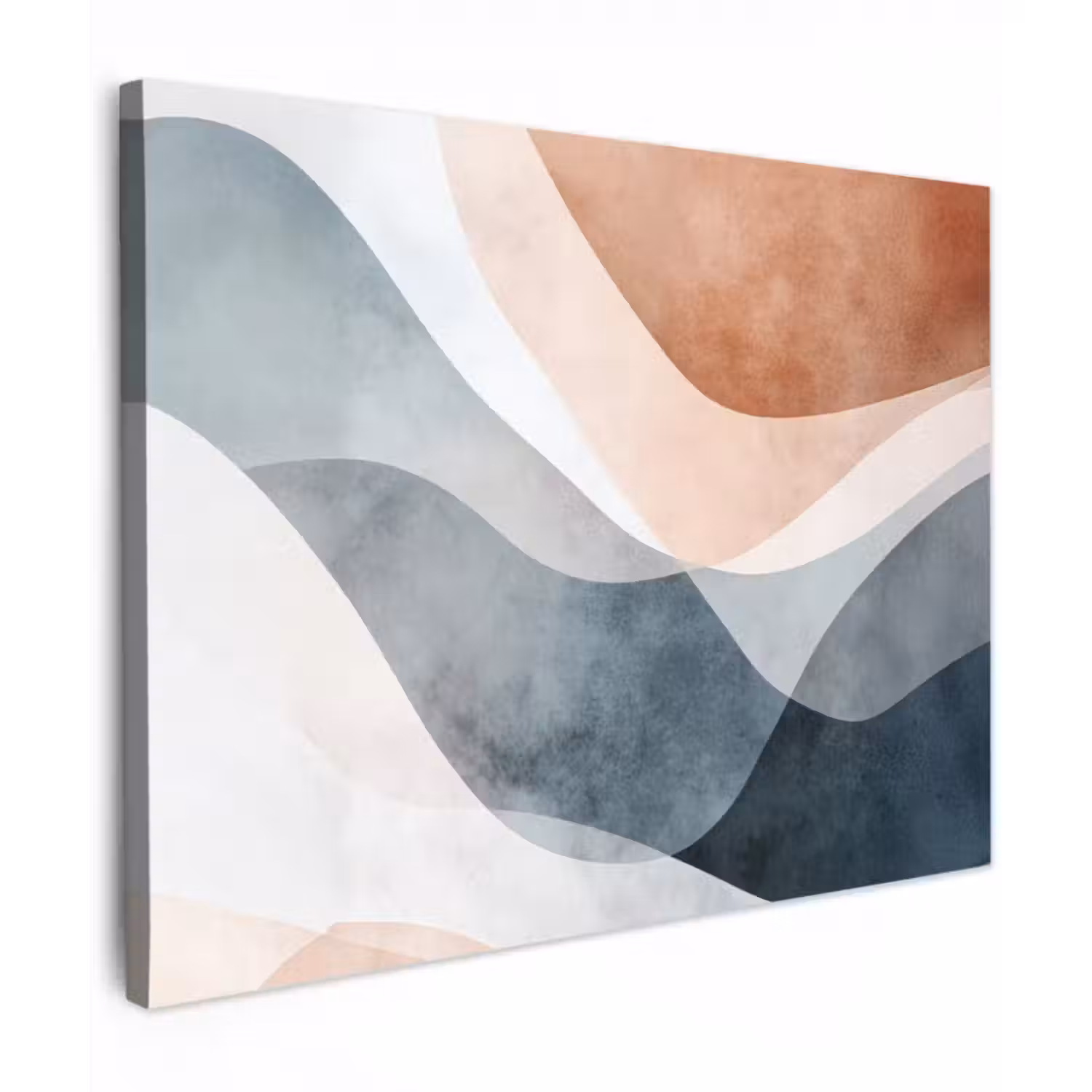 Leinwandbild - Abstrakt - Wellen - Blau
