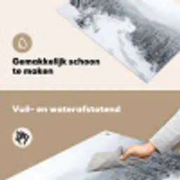 Rivier - Bevroren - Landschap - Winter Inductie beschemer met haakjes klein -ky-schoon-nl
