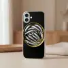 Sardines - Vissen - Rond - Zwart Apple iPhone 16 Plus klein -sfeer2