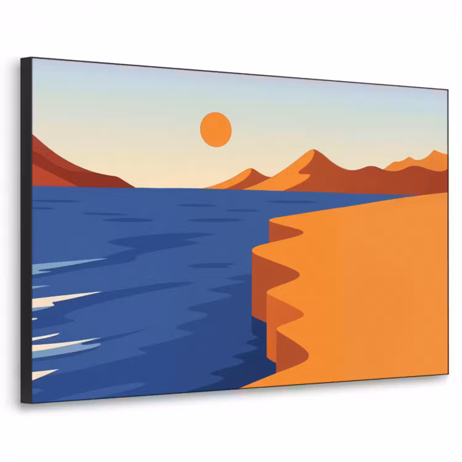 Art Frame - Landschaft - Berge - Sonne - Meer