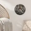 Tijger - Dieren - Portret - Luxe - Zwart Akoestische PET Vilt - Rond klein -sfeer4