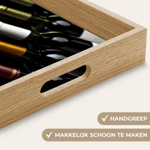 Wijn - Flessen - Variatie - Smaken Dienblad Rechthoek middel -USP_HandgreepNL