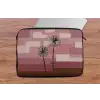 Illustratie - Bloemen - Vlakken - Abstract laptophoes neopreen klein -tafel