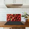 Aardbei - Fruit - Rood keuken achterwand spatscherm klein -sfeer2