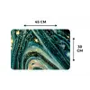 Marmerlook - Luxe - Goud - Turquoise - Glitter Placemat vinyl groot -specs