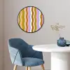 lijnen - Golven - Pastelkleuren - Patroon Fotolijst rond zonder passe partout klein -sfeer2