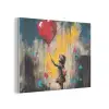 Meisje - Ballon - Hart - Graffiti PET vilt klein -3d