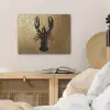 Kreeft - Zwart - Goud - Luxe PET vilt klein -sfeer3