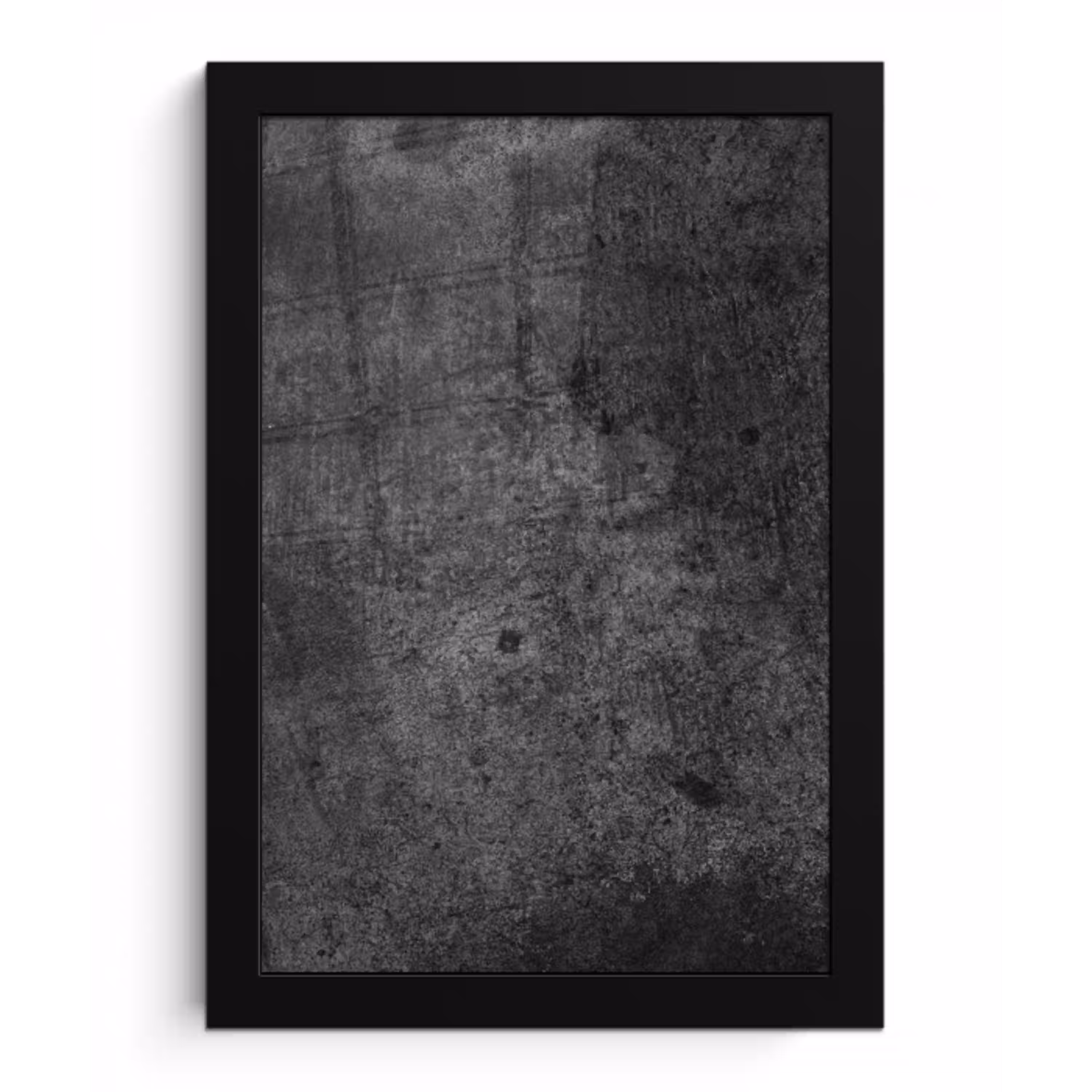 Beton - Structuur - Retro - Zwart - Grijs - Rustiek fotolijst zwart zonder passe partout klein -3d