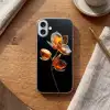 Bloem - Orchidee - Oranje Apple iPhone 16 Plus klein -sfeer1