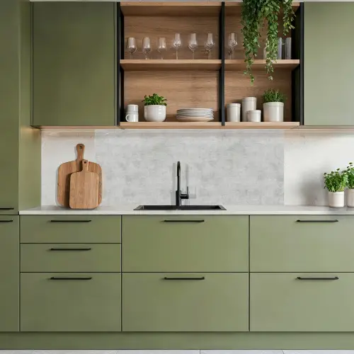 Beton - Grijs - Industrieel - Patroon keuken achterwand 2 middel 871 -sfeer3