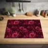 Dahlias - Bloemen - Rood Inductie beschermer vinyl 3mm klein 276 -sfeer5