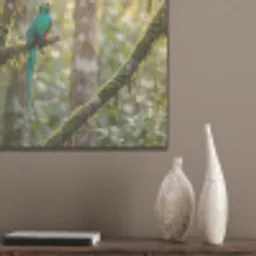 Quetzal - Jungle - Natuur - Groen PET vilt klein -sfeer6_closeup