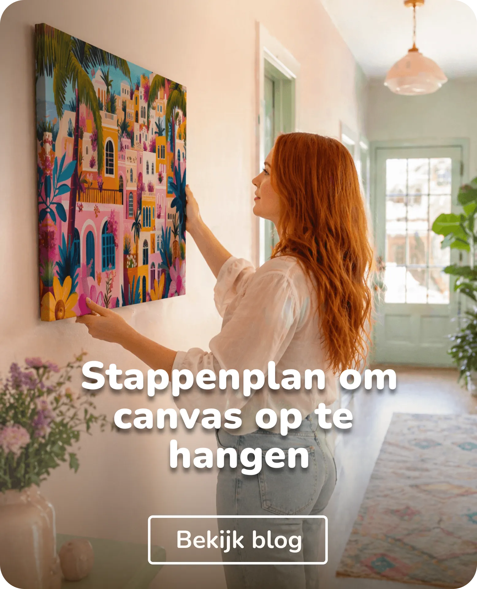 stappenplan canvas ophangen