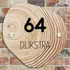 Houten nerf - Modern Naambord Organisch middel -sfeer10