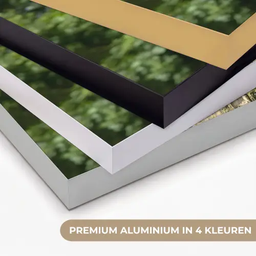 Uil - Boomstronk - Bos - Lucht Textielframe zwart klein -USP_kleurenNL