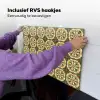 Ornament - Patroon - Groen Inductie beschemer met haakjes klein 777 -ky-ophangen-nl