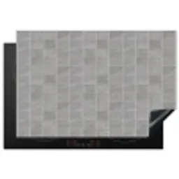 Mat - Wand - Tegels - Grijs Inductie beschermer vinyl 3mm klein 276 -3d